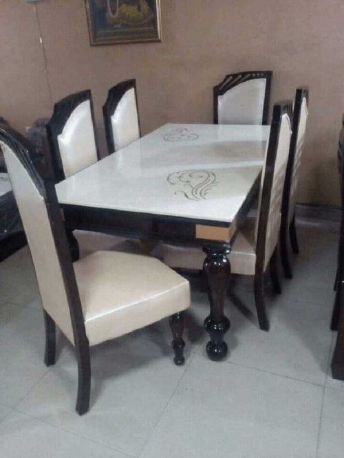 Buy Wooden & Glass Dining Table in Jaipur